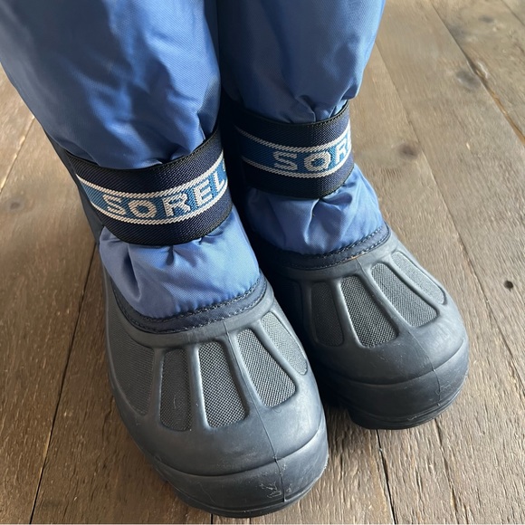 Sorel Lia Blue Snow Command Insulated Boots Youth Size 6 - Picture 5 of 13